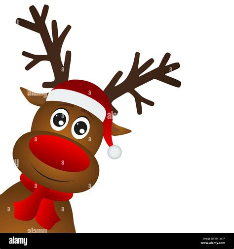 Funny cartoon christmas reindeer Stock Vector Image & Art - Alamy