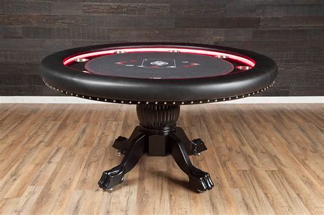 Round Poker Table With LED Lights – The Ginza