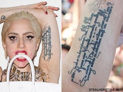 Lady Gaga's Tattoos & Meanings | Steal Her Style