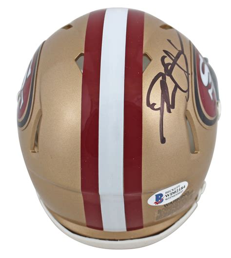 49ers Deion Sanders Authentic Signed Speed Mini Helmet Autographed BAS ...