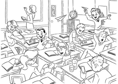 Classroom Drawing Images at GetDrawings | Free download