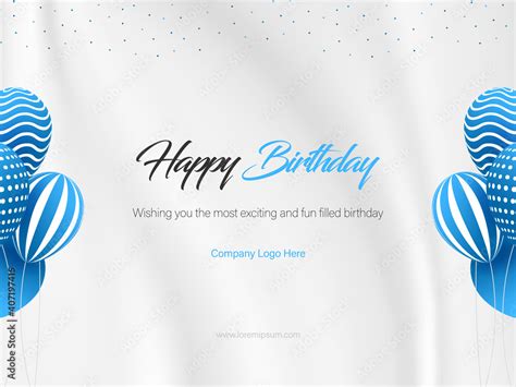 Corporate Birthday Greeting Card Stock Vector | Adobe Stock