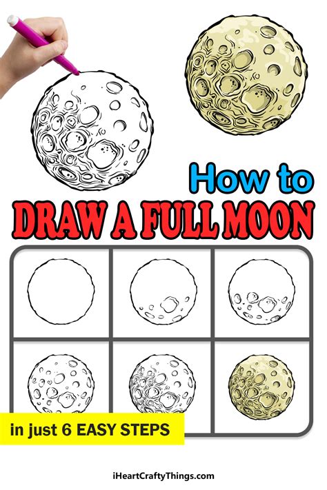 How to Draw the Full Moon Easy - Stanek Hastrout89