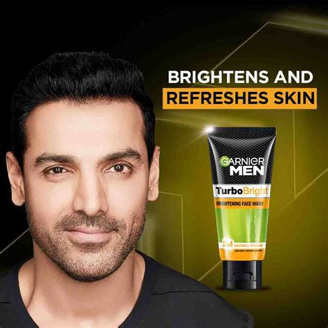 Garnier Men Turbo Bright Face Wash: Cleanse & Brighten Skin