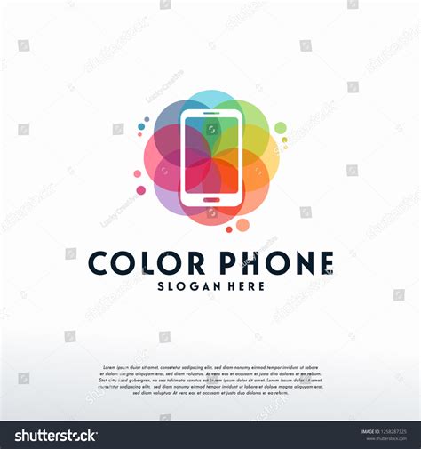 Colorful Phone Logo Designs Concept Vector Stock Vector (Royalty Free ...