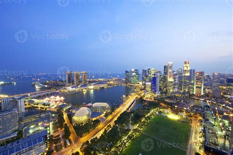 Aerial view of Singapore Skyline 779911 Stock Photo at Vecteezy