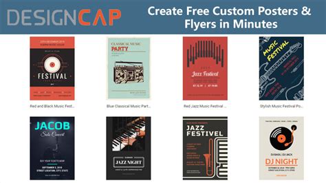 DesignCap: Free online software to create high quality posters and flyers