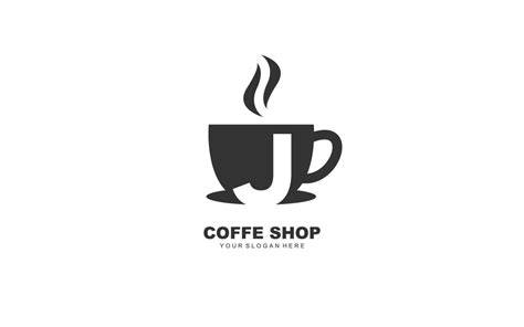 J COFFE logo design inspiration. Vector letter template design for ...