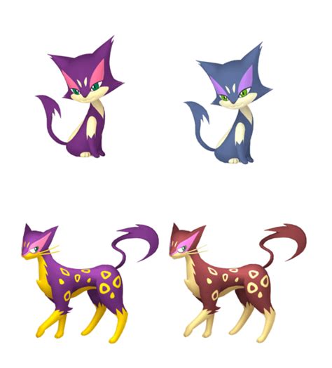 Shiny Purrloin family comparison, coming during Singapore Safari Zone at Garden by the Bay : r ...