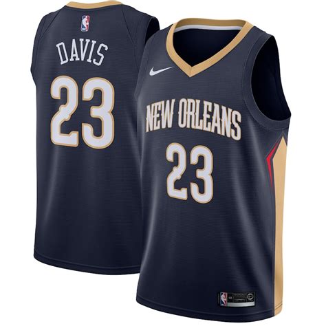 Nike Anthony Davis New Orleans Pelicans Navy Swingman Jersey - Icon Edition