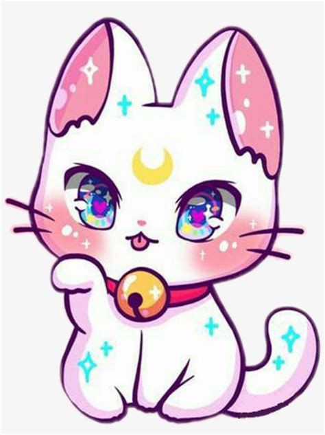 #freetoedit #cute #kawaii #cat #sparkle #magic #manekineko - M Jenni Illustrations Cats - Free ...