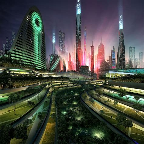 ArtStation - Utopia, Tarmo Juhola #cyberpunk | Futuristic city ...