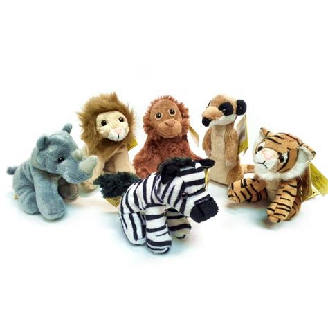 6 Jungle Animal 13cm Small Soft Toys | Soft Toy Animals – Blue Frog Toys