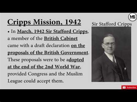 Cripps mission 1942 - YouTube