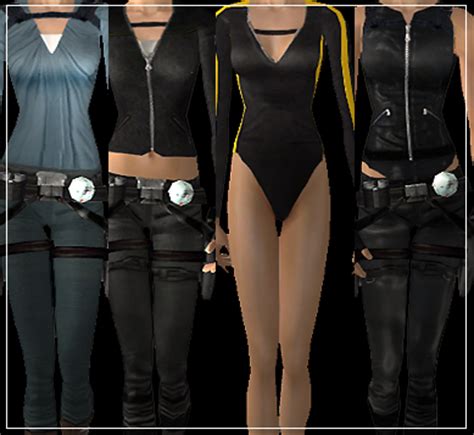 Mod The Sims - 4 More Tomb Raider Outfits