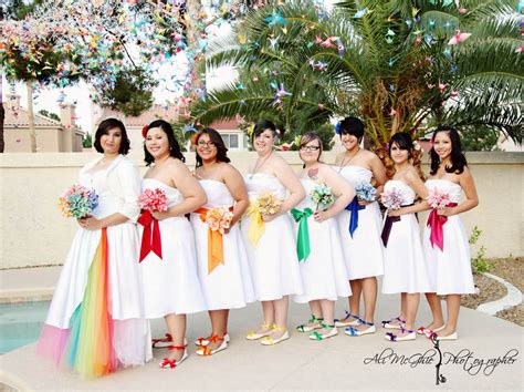 Handmade Rainbow Wedding Full of Love {Private Home} - Little Vegas Wedding