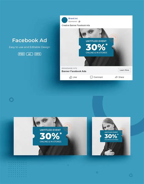 ADL Facebook Ad Template PSD, AI, EPS | Facebook ad template, Facebook cover template, Facebook ad