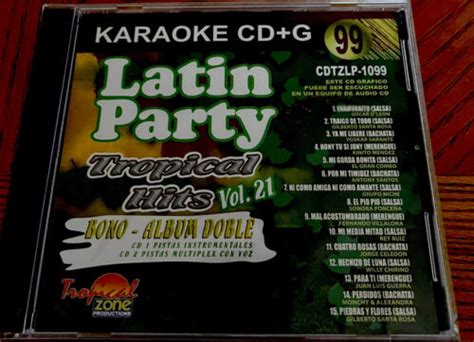 Latin Party Karaoke Tropical Hits Volume 21 99 Sealed CD+G | eBay