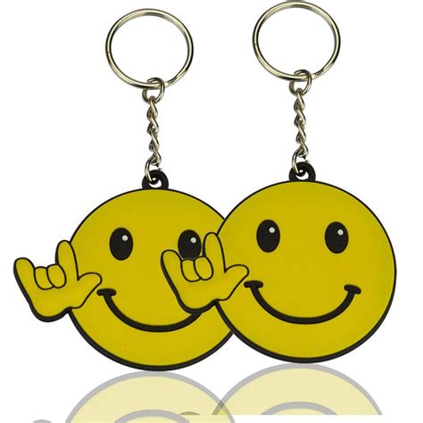 Beautiful soft pvc emoji keychain - PVC keychain