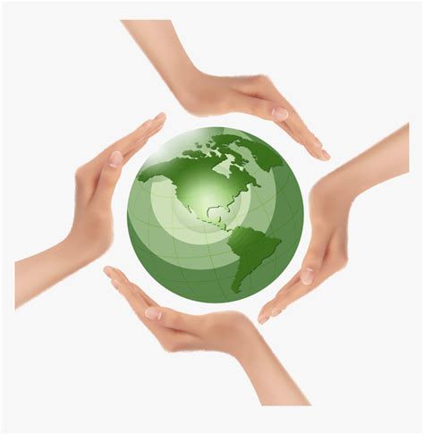 Hands Holding A Globe Drawing, HD Png Download - kindpng