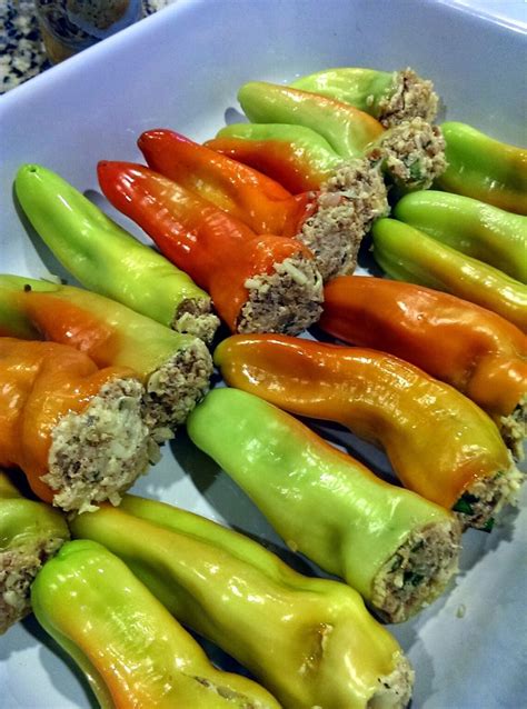 Stuffed Cubanelle Peppers | Stuffed peppers, Recipes with banana peppers, Vegetable dishes