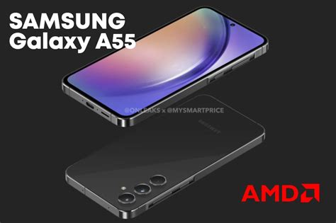 Samsung Galaxy A55 Design and Render Leaks, Metal Build, AMD Graphics