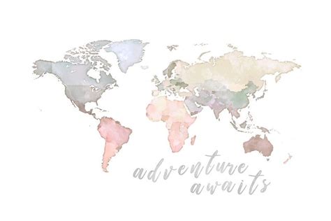 Cute World Map Desktop Wallpaper - Jagodooowa