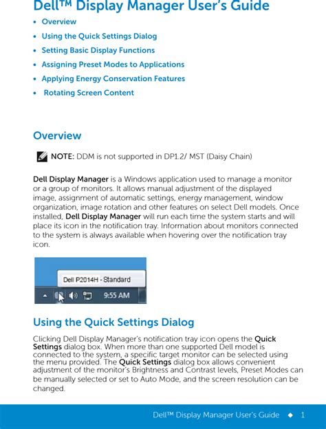 Dell p2014h Display Manager User’s Guide User Manual White Papers En us