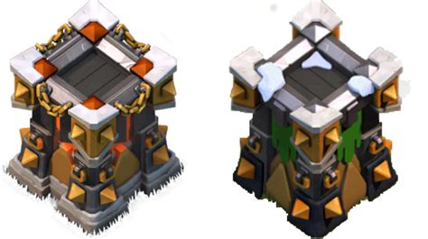 [MISC] Comparing the older lv14 archer tower to the new design, the ...