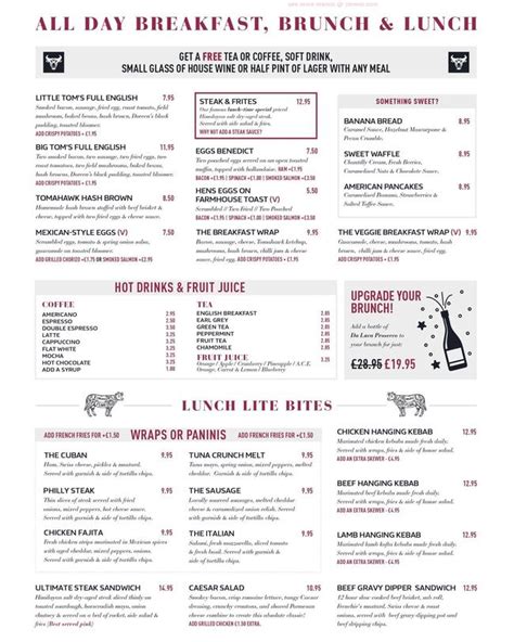 Online Menu of Tomahawk Steakhouse - Yarm Restaurant, Yarm, United Kingdom, TS15 9AE - Zmenu