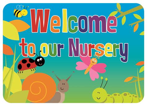 Nursery Rainbow Welcome Sign