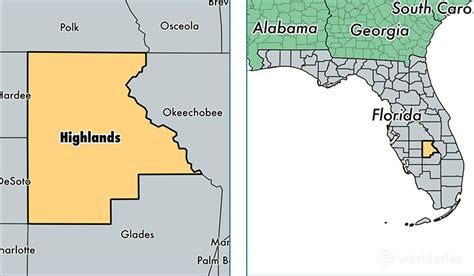 Highlands County, Florida / Map of Highlands County, FL / Where is Highlands County?