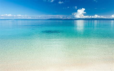 Online crop | HD wallpaper: Summer blue ocean scenery HD desktop ...