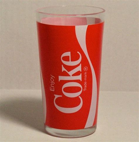 vintage cup: NEW 733 VINTAGE COCA COLA GLASS CUP