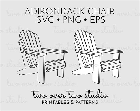 Adirondack Chair SVG File Commercial Use Adirondack Chair - Etsy ...