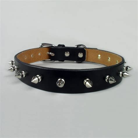 Standard Spiked Dog Collar 1" wide - Leathersmith Designs Inc.