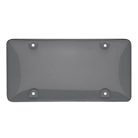 Smoked Clear License Plate Cover Frame Shield Tinted Bubbled Flat Car - Walmart.com