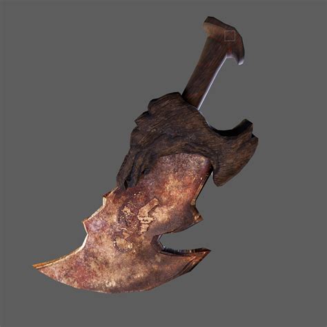 ArtStation - Stylized Rusted Knife 3D Model