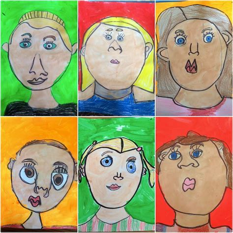 Exploring Art: Elementary Art: Kindergarten Self Portraits ...