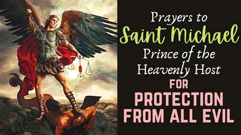 🕊 Prayers to St Michael for Protection from Evil & Disruptive Thoughts - YouTube