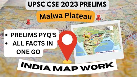 Malwa Plateau Map work | UPSC CSE + IFS 2023 #upsc #gs #currentaffairs #ias - YouTube