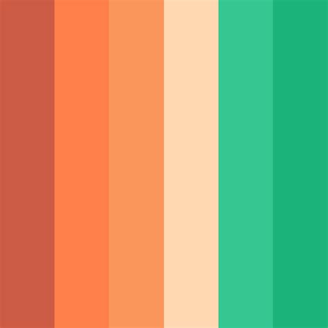 Coral Orange Color Palette. #colorpalettes #colorschemes #design #colorcombos in 2020 (With ...