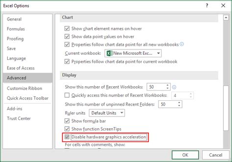 How to Disable Hardware Graphic Acceleration in MS Office App