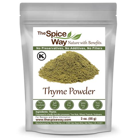 The Spice Way Thyme Powder – Middle Eastern, Asian and American cuisine ...