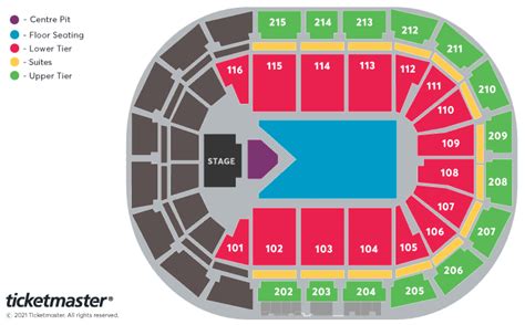 The Lumineers Seating Plan - Manchester Arena