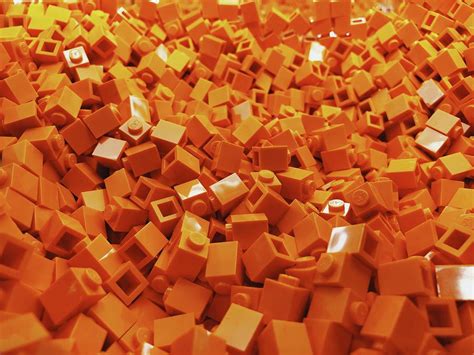 Orange Lego Bricks Photograph by FRANK Designs - Fine Art America