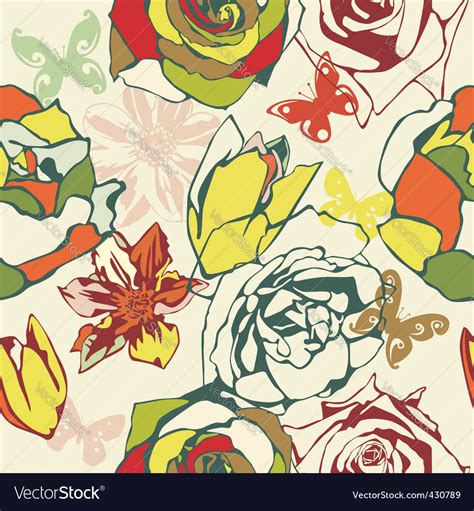 Floral texture Royalty Free Vector Image - VectorStock