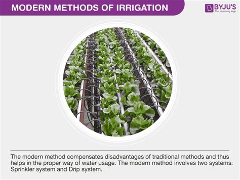 Modern Methods of Irrigation-Sprinkler System And Drip irrigation