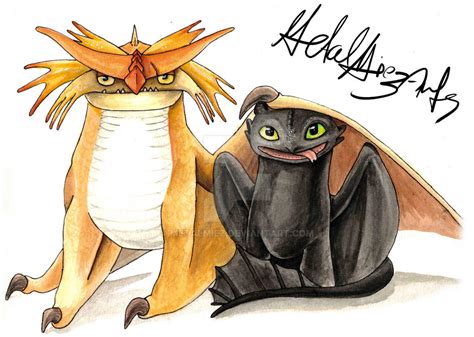 Toothless and Cloudjumper by MetalMiez on DeviantArt