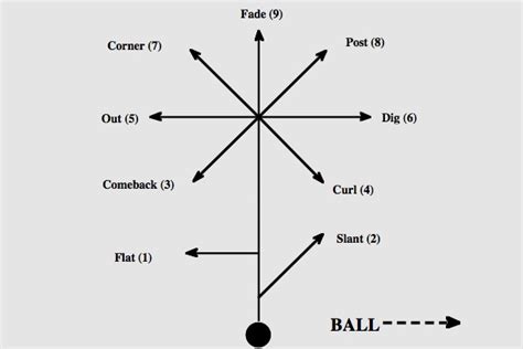 Football 101: WR Route Tree - Steelers Depot